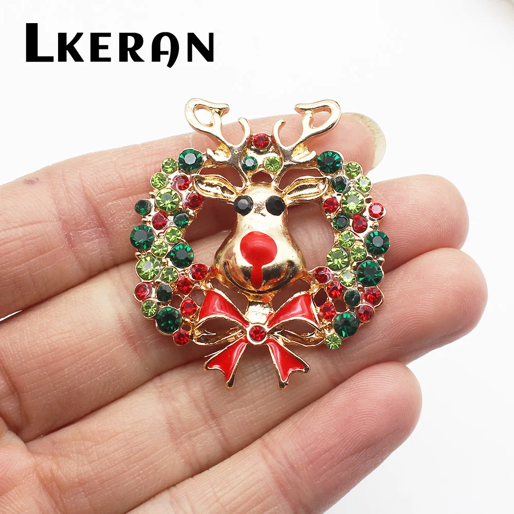 Ree FedEx-bot&oacute;n plano de diamantes de imitaci&oacute;n de Metal, decoraci&oacute;n con tema navide&ntilde;o, 100 piezas, puede soportar mezcla de colores para suministros de costura de ropa DIY-3