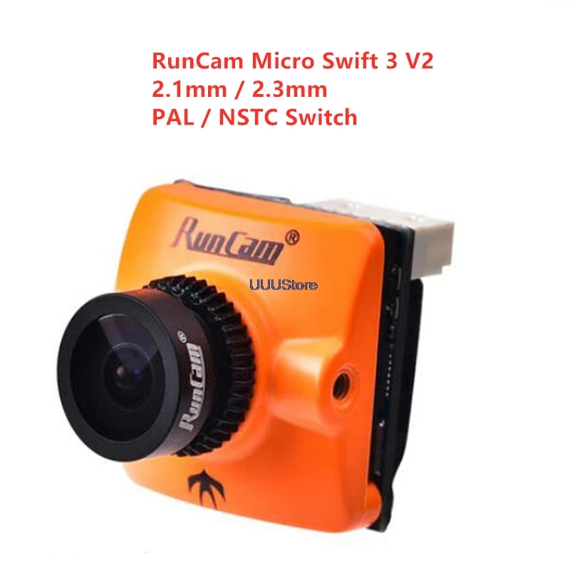 Новая камера Runcam Micro Swift 3 V2 600TVL 1/3 &quotSONY Super HAD II CCD 2 1 мм объектив M8 PAL FPV для RC Racing Drone