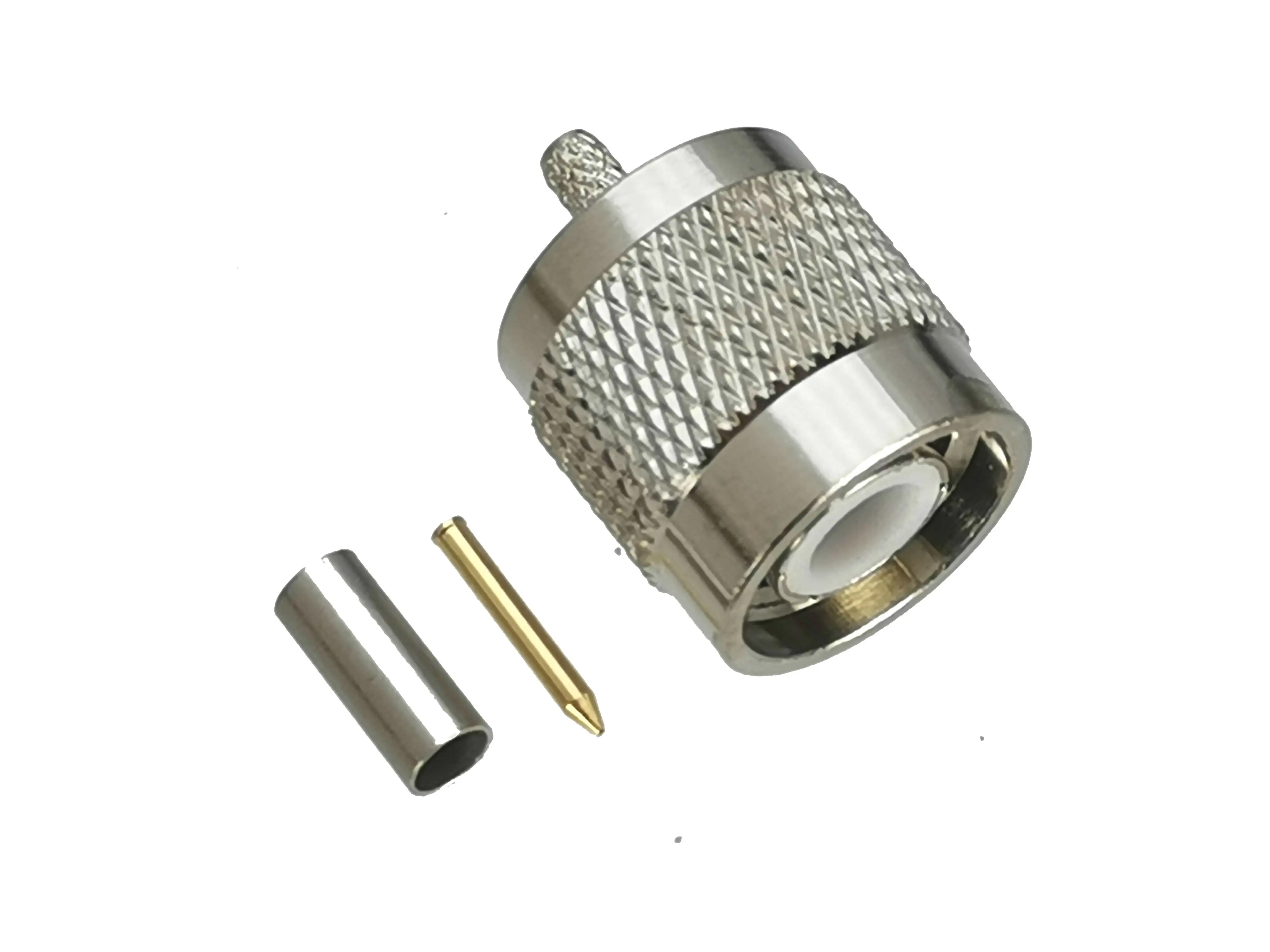

1Pcs Connector TNC Male plug Crimp RG316 RG174 LMR100 Cable RF Adapter Coaxial High Quanlity 50ohm Brass