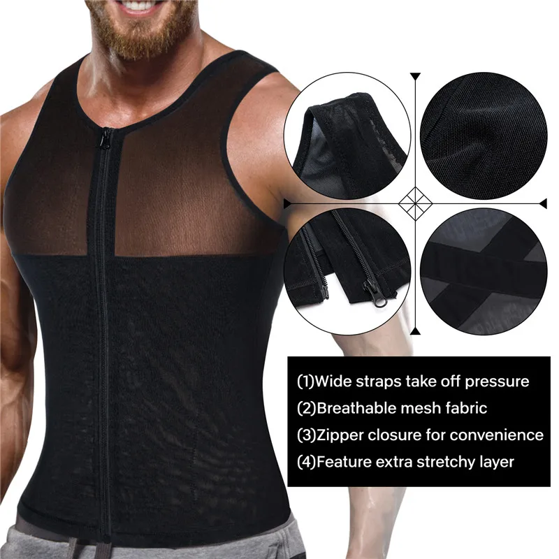 Junlan моделирующее белье для мужчин корсет контроля тела корректирующий животик