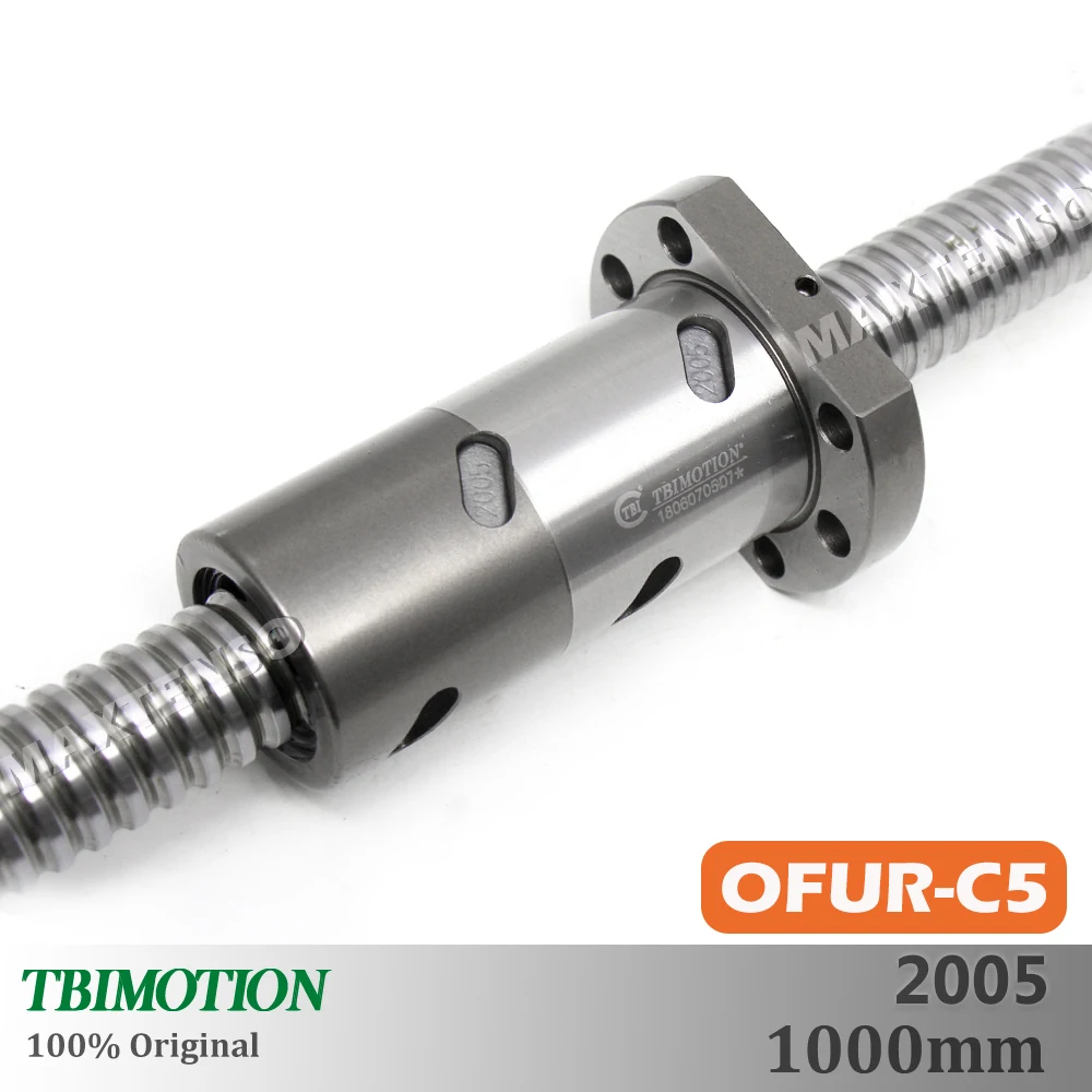TBI C3 C5 2005 шариковый винт 5 мм со свинцом DFUR2005 OFUR2005 шариковая гайка CNC анти обратная
