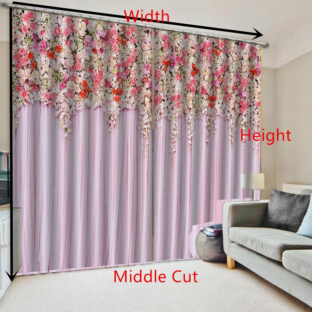 3D цветочные тонкие Окна занавески для гостиной спальни декоративные кухонные