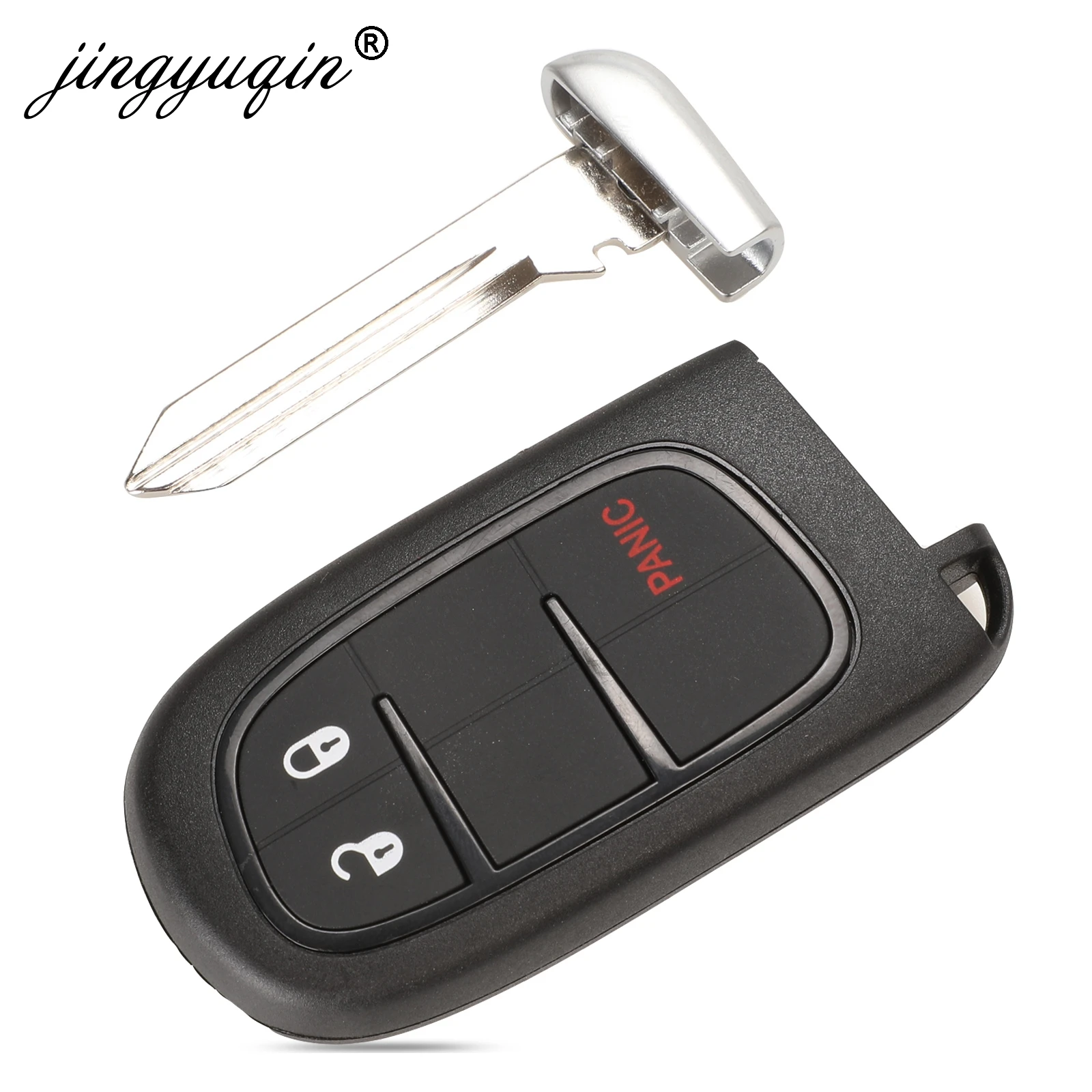 Jingyuqin 5 шт./лот 3 кнопки дистанционный смарт ключ-брелок для Jeep Cherokee ram 433 МГц 7953 м 4А чип FCC ID: GQ4-54T