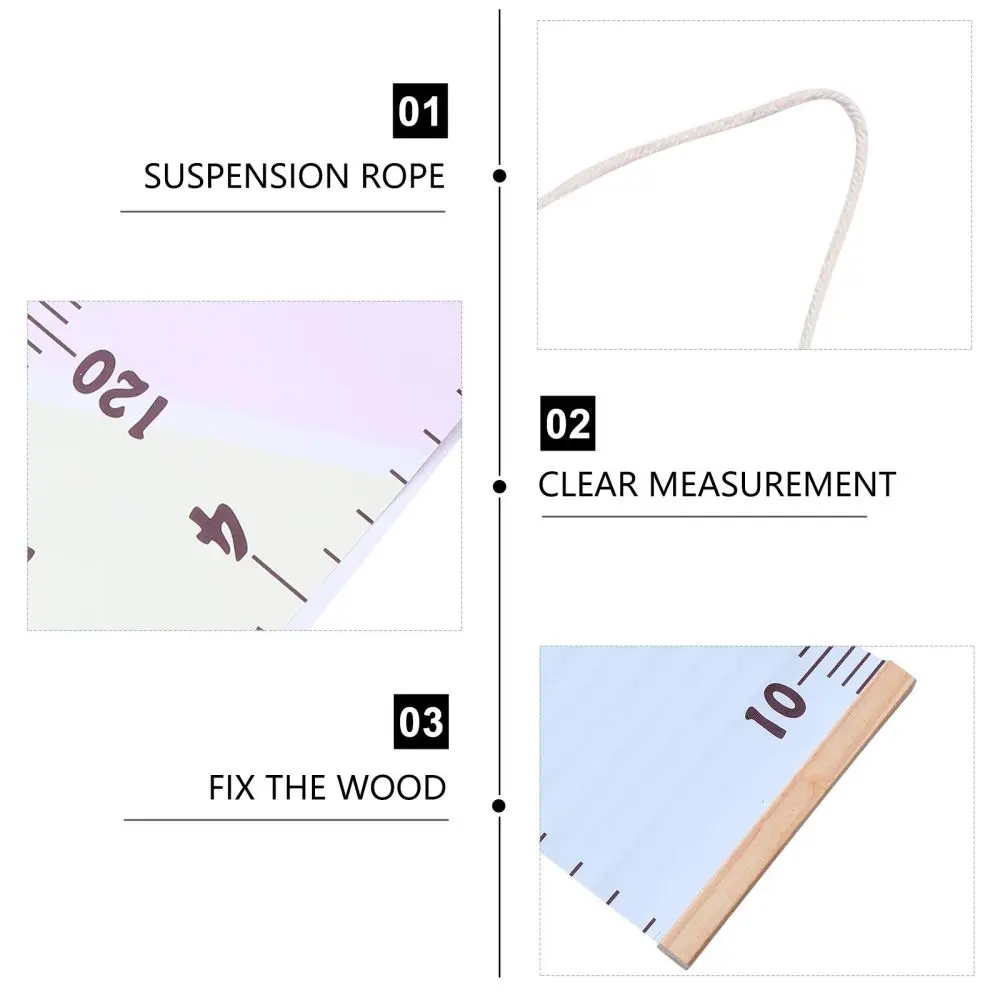 

1 Set Children Hanging Growth Chart Photography Home Decoration Measure Chart