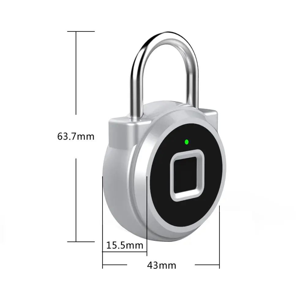 P10 Mini Smart Keyless замок отпечатков пальцев водонепроницаемый Inteligente Противоугонный