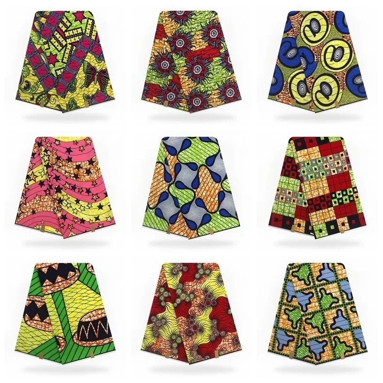 

Ankara African Wax Fabric pagne Veritable Wax Prints Fabric African pagne Wax Veritable 6 Yards For Ankara Party Dress 2020