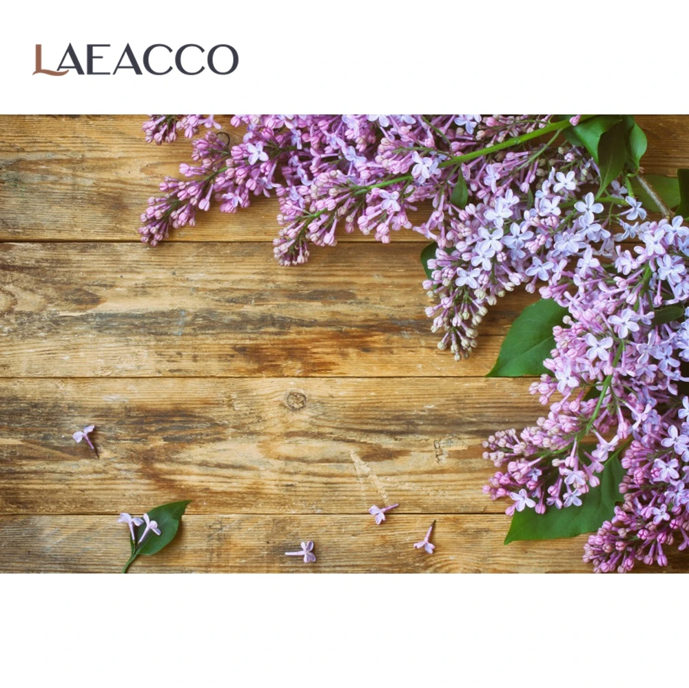 Виниловый фон для фотосъемки с изображением деревянных выцветших цветов