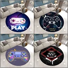 Игровой ковер для дома, современные круглые 3d-ковры для гостиной, игровая консоль, коврик для спальни, стула для мальчиков, напольные коврики для детских игр