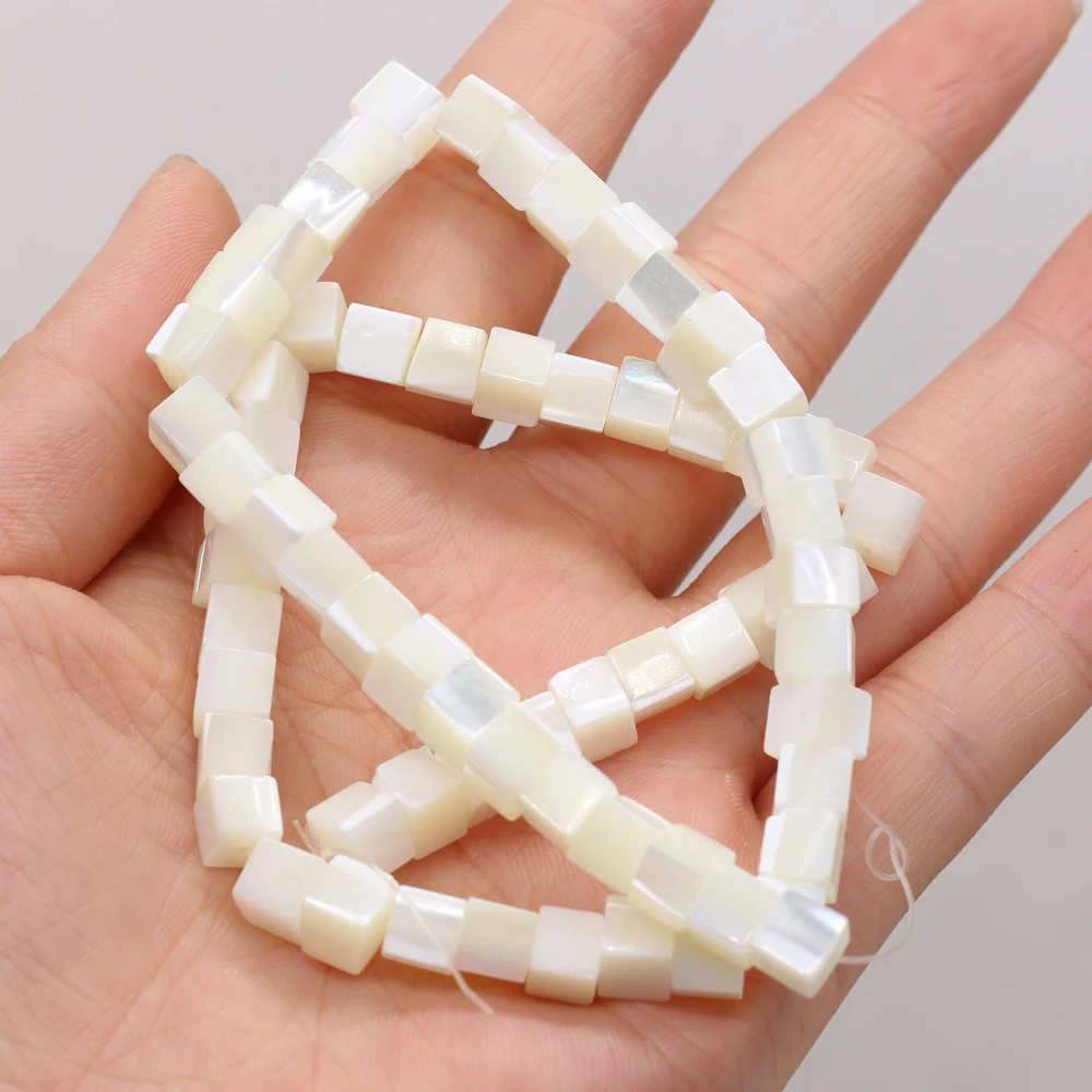 

New Style Natural Freshwater Shell Irregular Square Loose Beads For DIY Jewelry Making Bracelet Earring Necklace Accessory