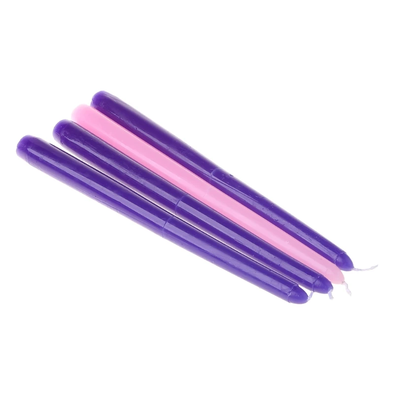 

Tall Taper Candles 4 pcs Unscented Advent Taper Candle, Holidays, Church, Celebration, Party, Home Dcor & More H051