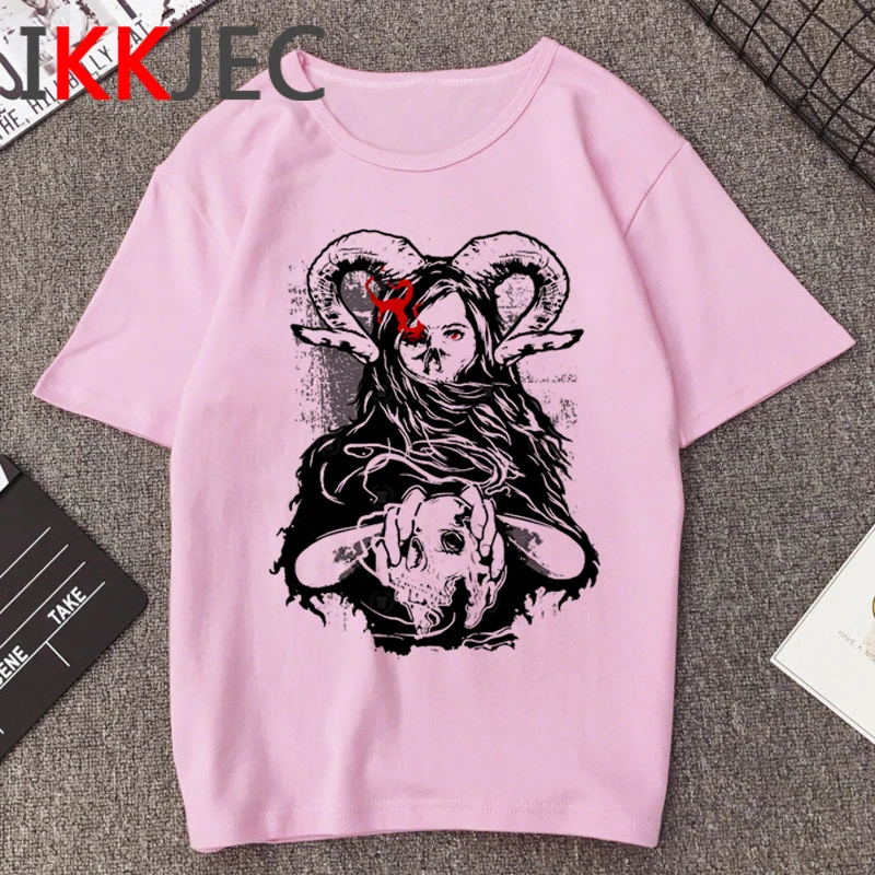 Сатана сатанист Футболка женская Demon Death Scary Evil футболка Satanism Grim Reaper