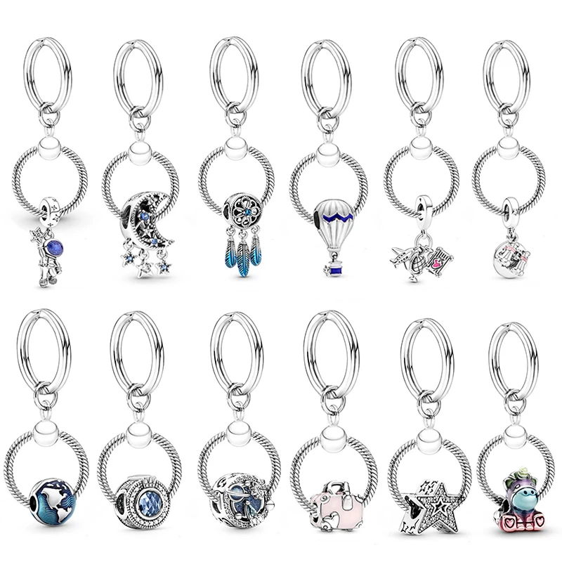 100 стилей изысканные брелоки серебряного цвета для женщин Сумочка украшения
