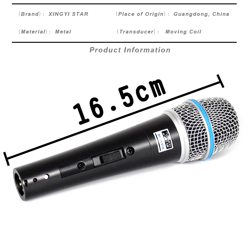 BETA57A BETA 57A Профессиональный кардиоидный динамический микрофон микро для DJ Караоке микшер KTV запись студийный сценический компьютер пение