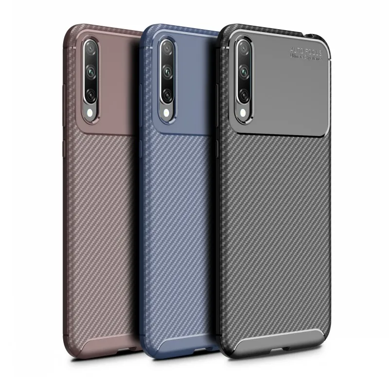 Чехол для Huawei Honor 20 Pro Lite Силиконовый противоударный мягкий чехол из углеродного