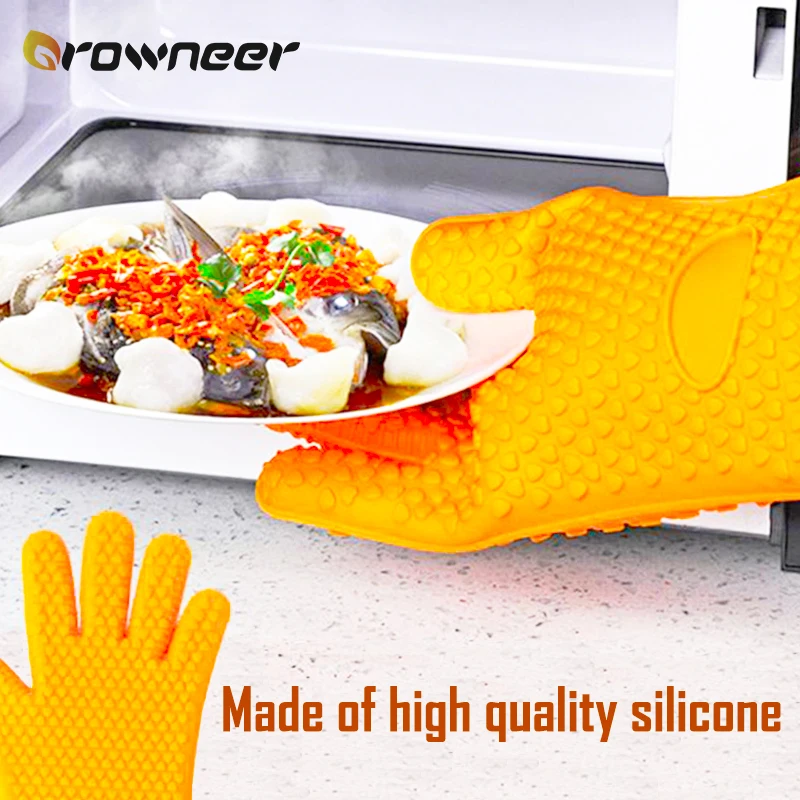 1 шт. термостойкие рукавицы для духовки Силиконовые перчатки держатель