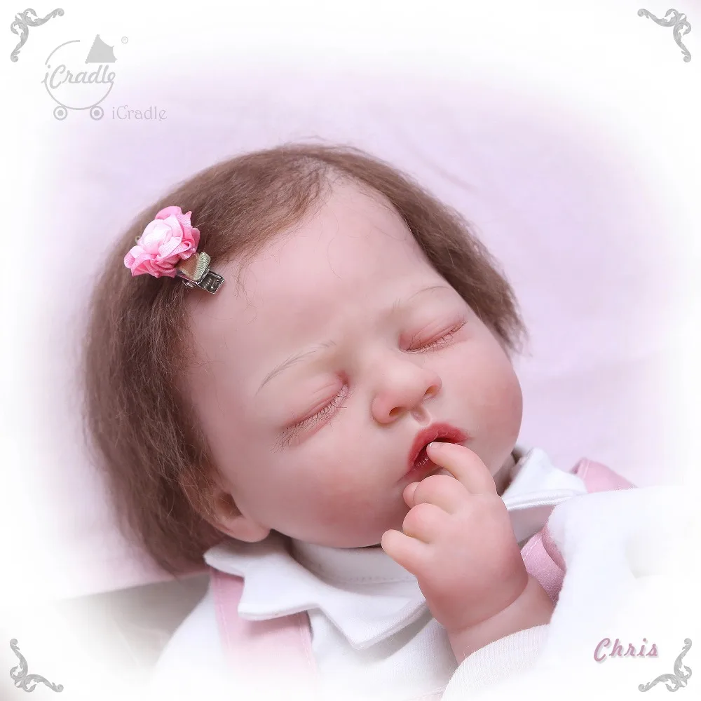 NPK 50 см Детская кукла реборн ручная работа новорожденные младенцы подробная