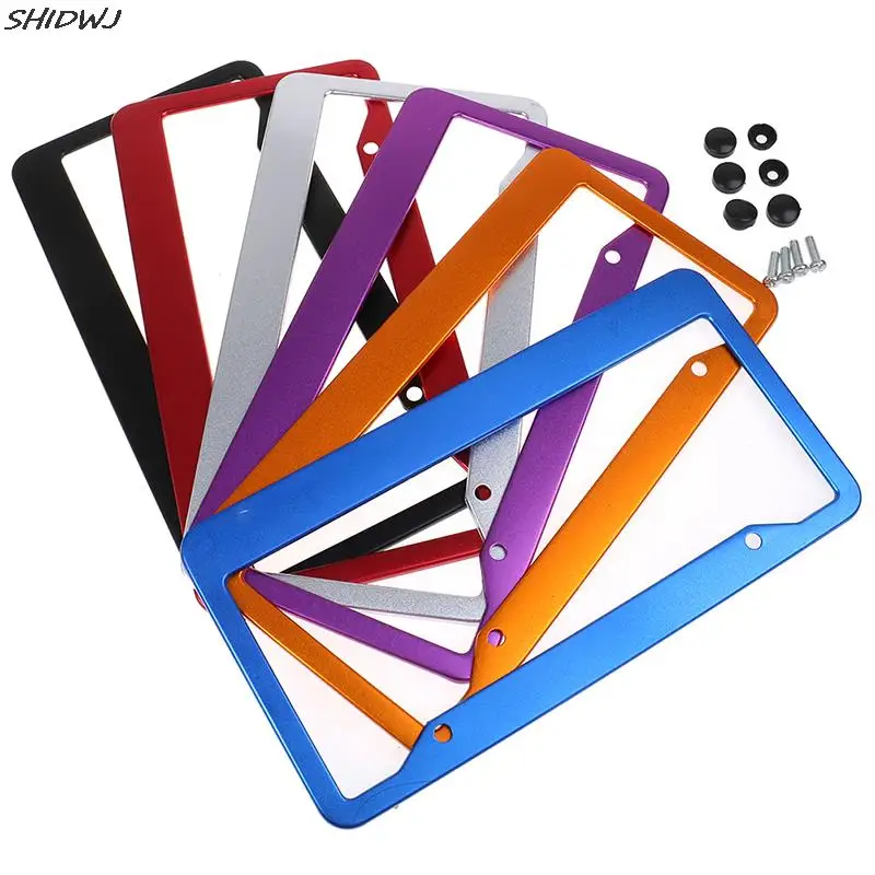 

160/300pcs/set Universal Aluminum Car License Plate Frame Styling Power Racing Fra Tag Holder License USA Car Accessary