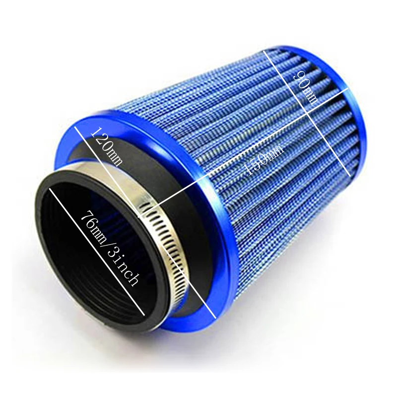 Универсальный синий автомобиль воздушный фильтр индукционный комплект высокой