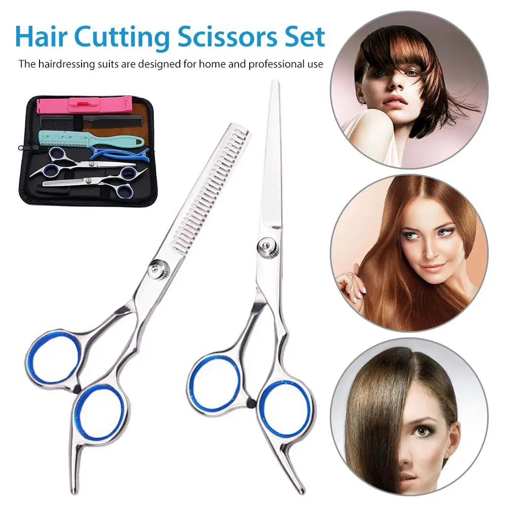 Набор парикмахерских ножниц из 9 предметов профессиональный износостойкий для