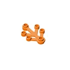 Gobrick  строительный блок ( 2423) элемент для конечностей маленький-листья 4X3