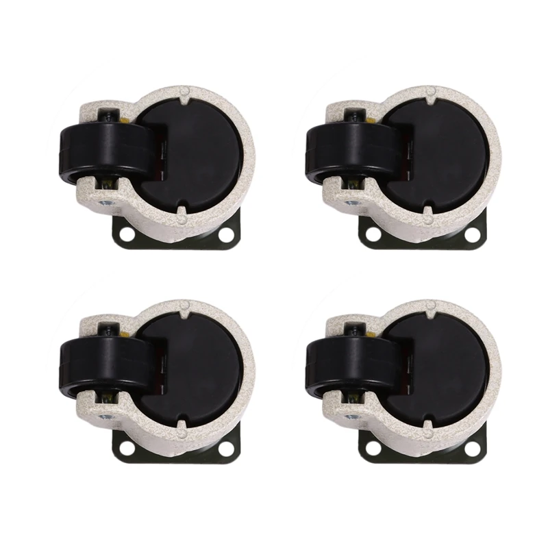 

4 Pcs Retractable Leveling Casters Industrial Machine Swivel Caster Castor Wheel for Office Chair Trolley 330 Lbs Capacity GD-40