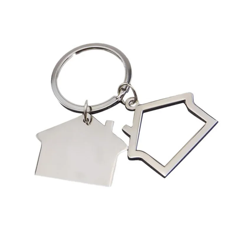 

1PCS fashion creative metal house keychain house key pendant bag accessories banquet holiday souvenir small gifts S78