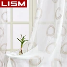 Современные вышитые прозрачные шторы LISM для гостиной, спальни, занавески из вуали для кухни, оконные драпировки, украшение для дома