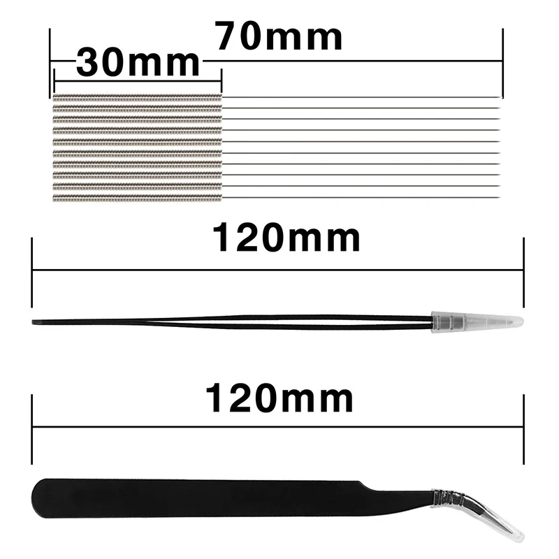 3D Printer Nozzle Cleaning Kit with 10 PCS 0.4MM Needles 2 Types Sophisticated Tweezers and 3 Pieces Removal Sponge | Компьютеры и