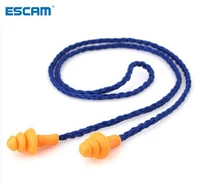 10pcs soft silicone corded ear plugs ears protector reusable hearing protection noise reduction earplugs earmuff ear protection