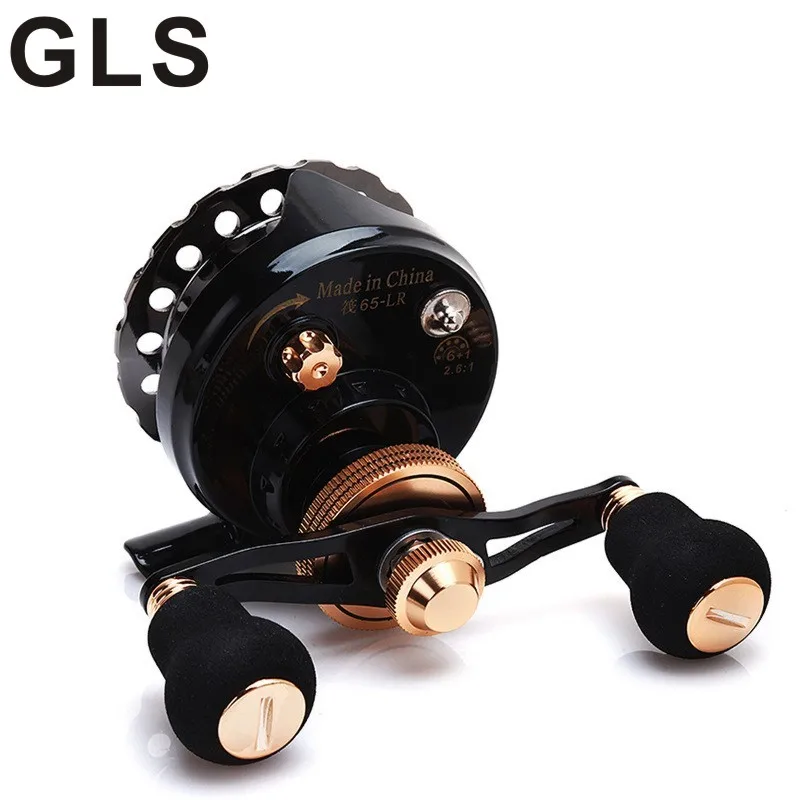 

Брендовая полностью металлическая круглая передняя катушка GLS вес 180 г микро-свинцовое колесо мост рыболовная лодка плот Рыболовная катушк...