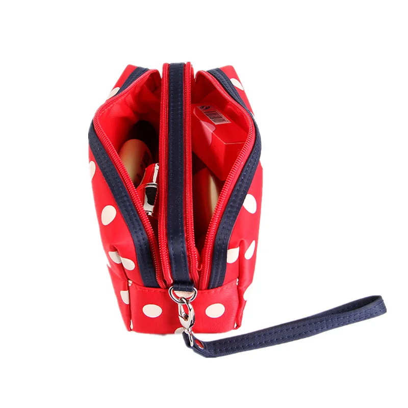 PURDORED, 1 шт., одноцветная косметичка в горошек, женская косметичка, косметичка для макияжа, дорожная сумка, органайзер для путешествий, косметичка, туалетные принадлежности, дропшиппинг