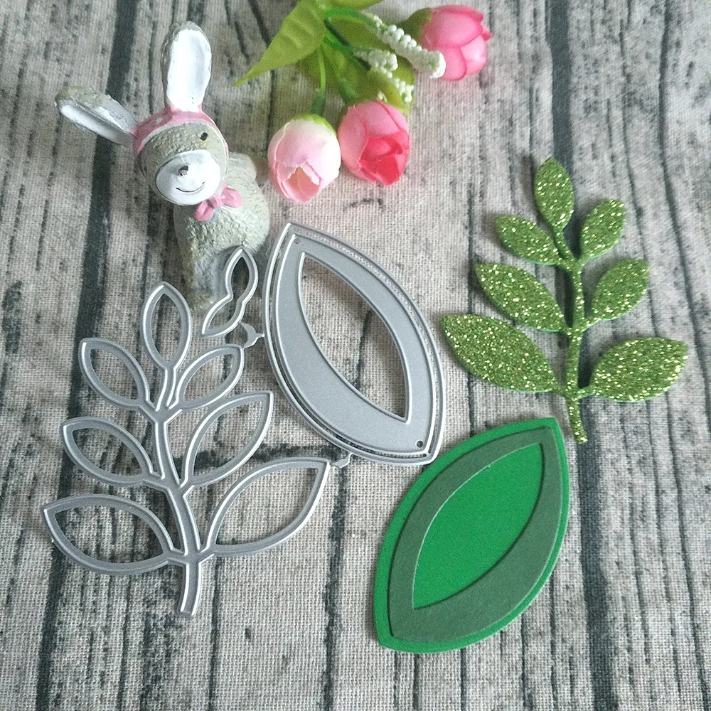 

2 new and exquisite leaves cutting dies DIY scrapbook, embossed card making, photo album decoration, handmade craft
