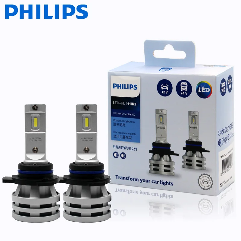 

Philips Ultinon Essential G2 LED H1 H4 H7 H8 H11 H16 HB3 HB4 H1R2 9003 9005 9006 9012 6500K Автомобильные фары противотуманны...