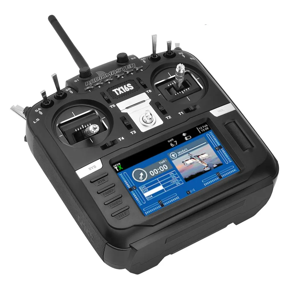 

RadioMaster TX16S Radio Transmitter TBS V2 Hall Sensor Gimbals 2.4G 16CH OpenTX Multi-protocol RF System CC2500 For RC Drone