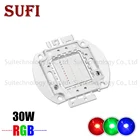 Светодиодный чип высокой мощности RGB 3 Вт 10 Вт 20 Вт 30 Вт 50 Вт 100 Вт цветной красный зеленый синий светильник лампа DIY Точечный светильник прожектор светильник