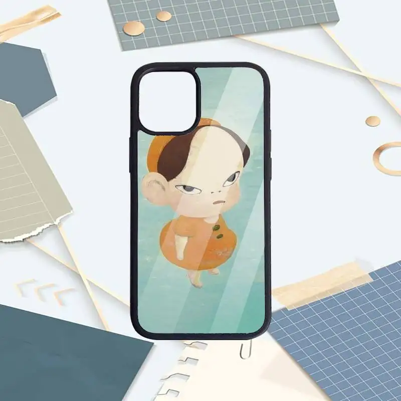 

Yoshitomo Nara art design pattern Phone Case PC for iPhone 11 12 pro XS MAX 8 7 6 6S Plus X 5S SE 2020 XR Luxury brand funda
