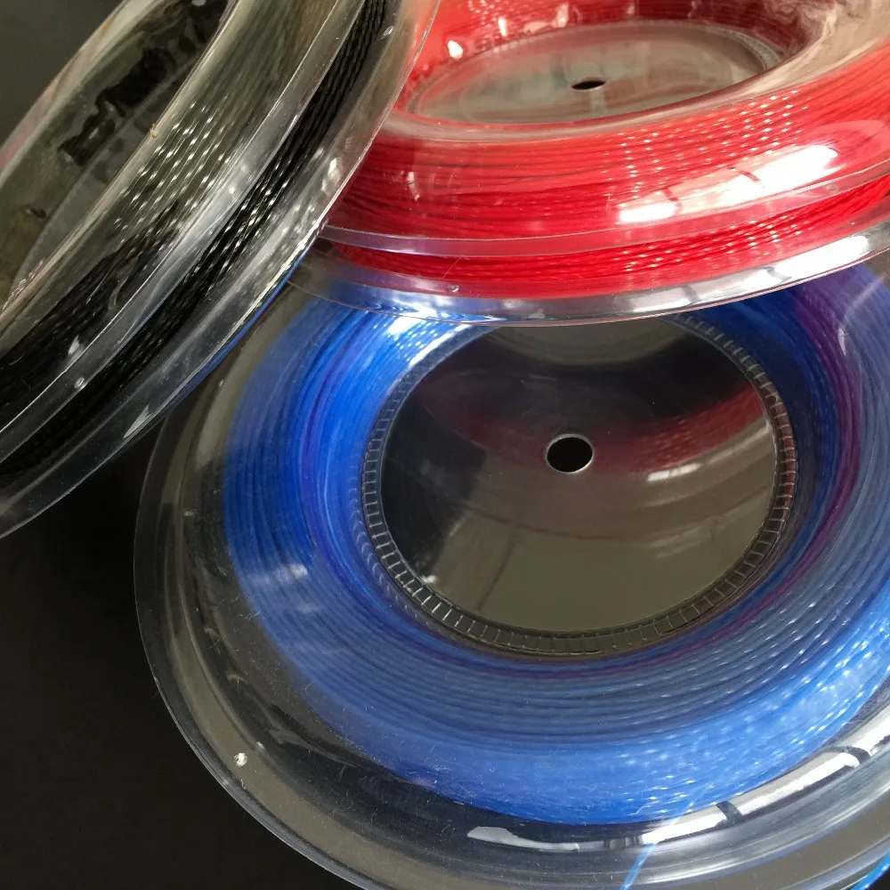 

Hard line tennis racket line 1 Reel POWERTI High peformance HEXASPIN TWIST 1.23mm tennis racket string 200M big reel