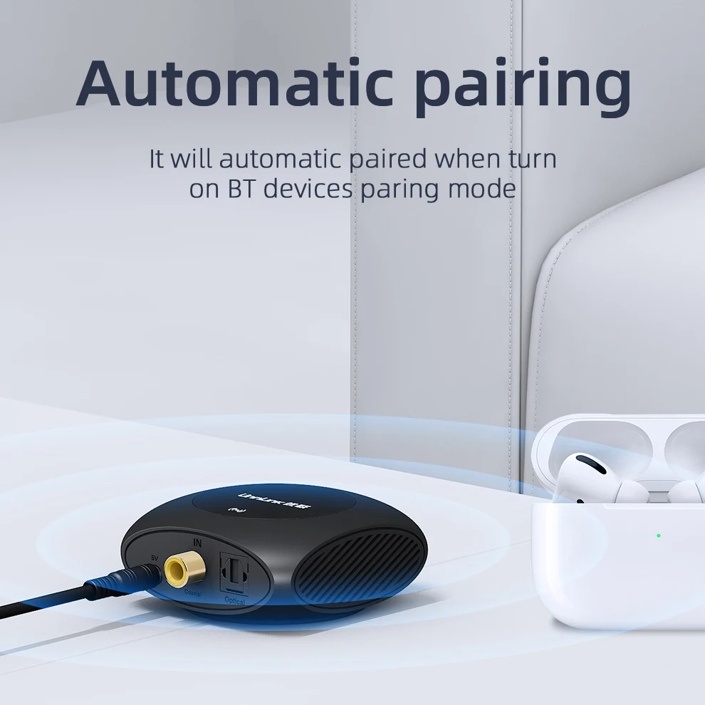 Цифровой аналоговый аудио конвертер Unnlink 192 кГц DAC Bluetooth 5 0 декодер Spdif Toslink