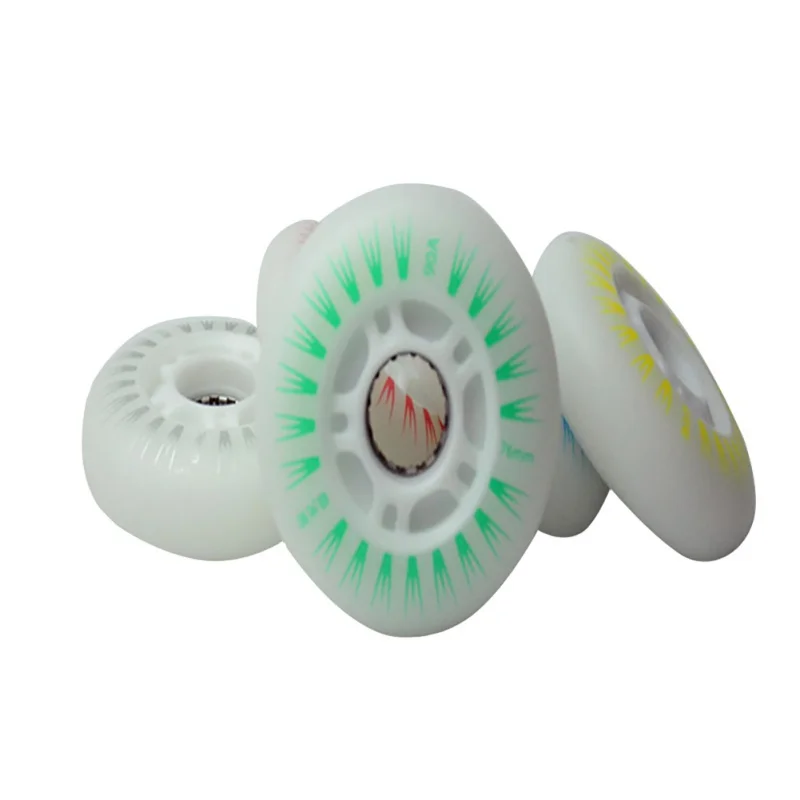 

4PCS Skating Shoes Flash Wheel Extreme Light Flash Wheel Slide Brake Aurora Shiny Wheel Wear