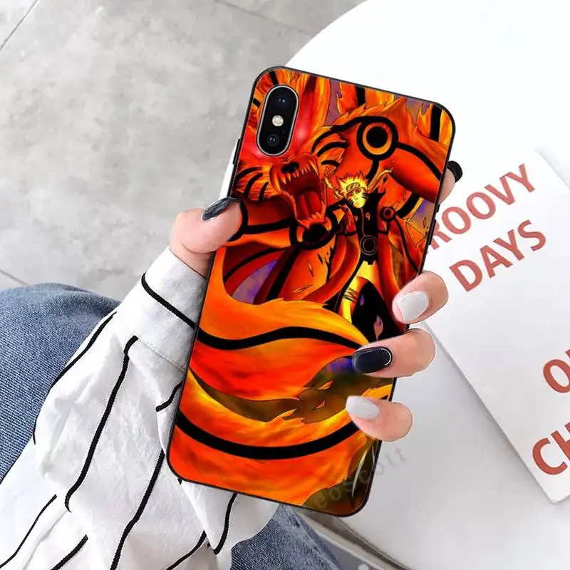 

NARUTO Kurama Demon Slayer Fairy Tail luxury Phone Case shell for iPhone 11 12 pro XS MAX 8 7 6 6S Plus X 2020 XR Mini