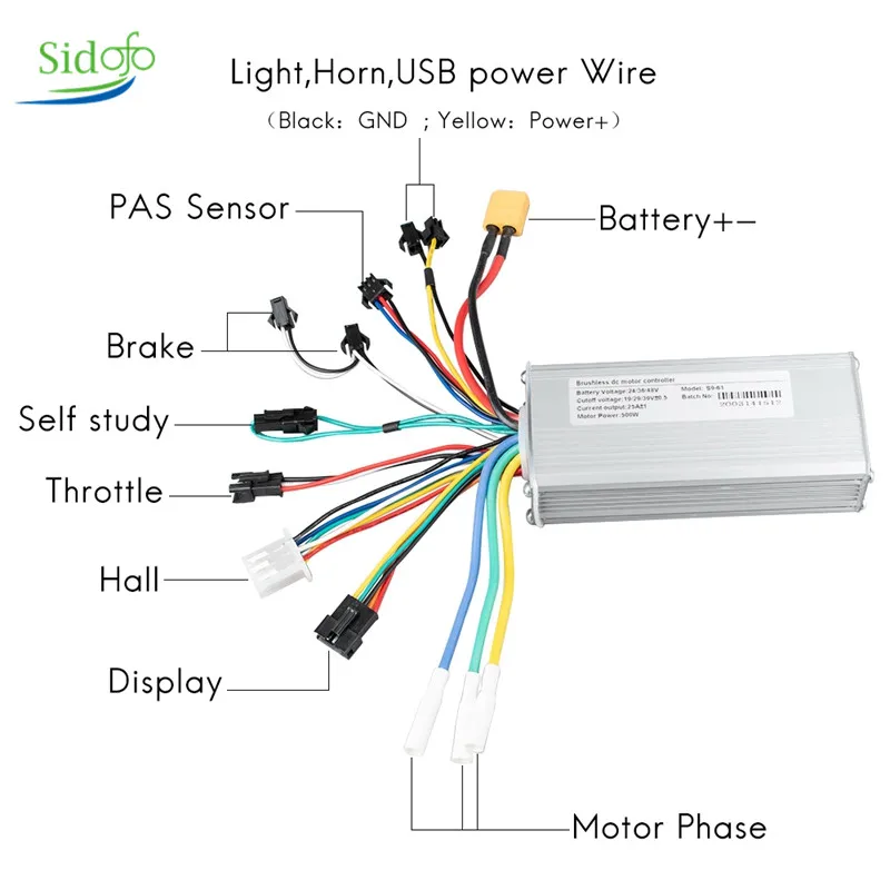 S887 Escooter Accessories 24/36/48V 250/350/500W Controller LCD Display Mode Electric Vehicle Bike Brushless ebike | Спорт и