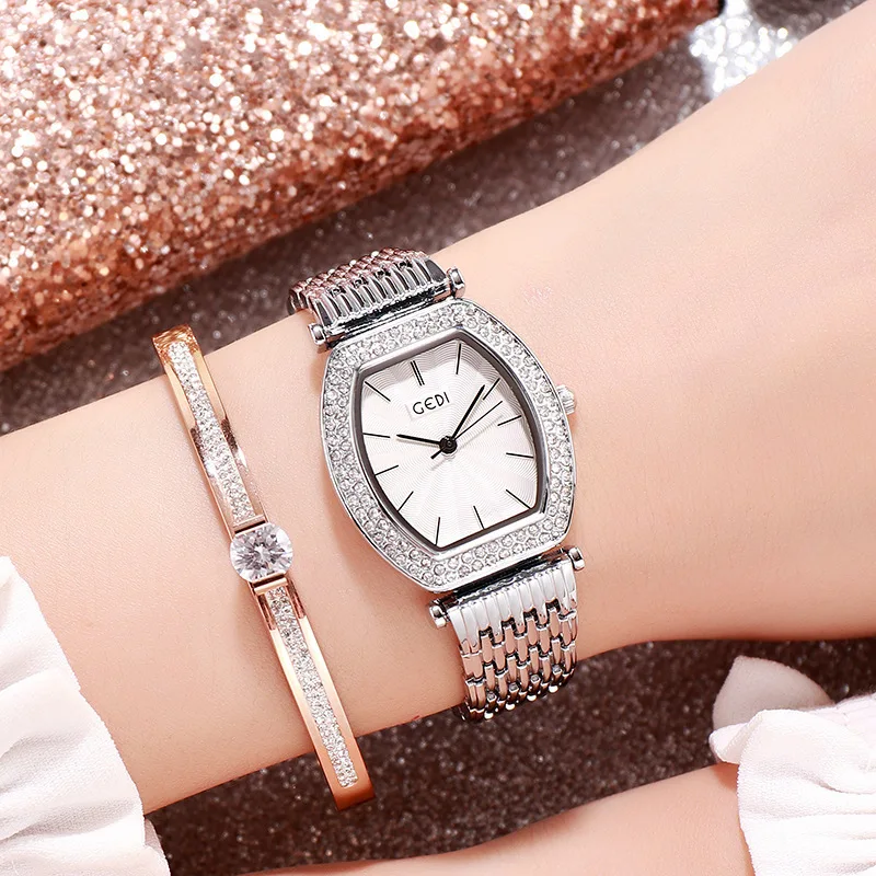 Часы женские кварцевые в форме бочонка модные атмосферные простые наручные