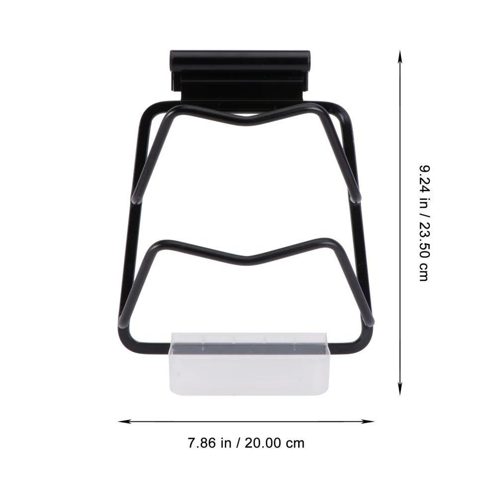 

1Pc Wall-mounted Pot Lid Rack Cutting Board Storage Rack Kitchenware (Black)