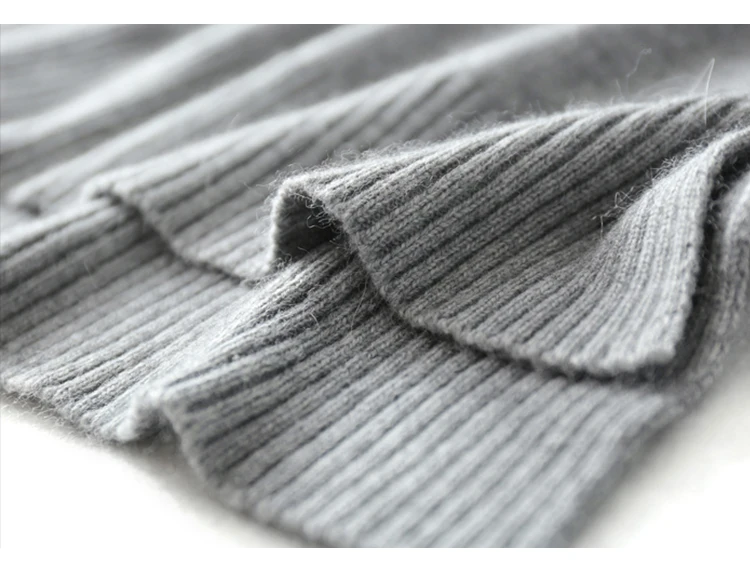 Женский пуловер с кроличьим мехом свободный толстый вязаный свитер в стиле