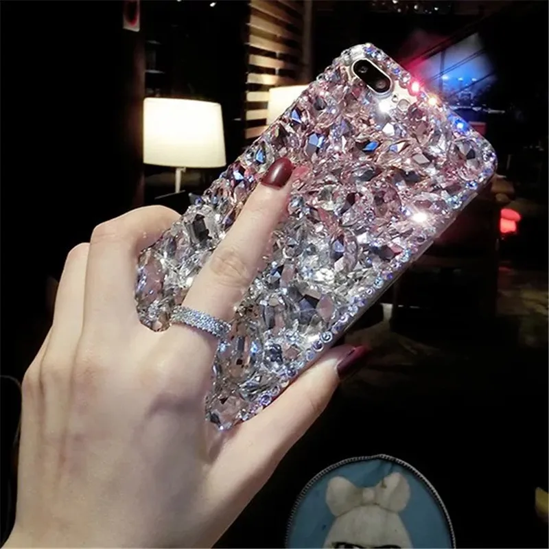 

Europe and America applicable iPhone11 case gradient full diamond rhinestone gems XSmax soft shell 12pro luxury 7/8p