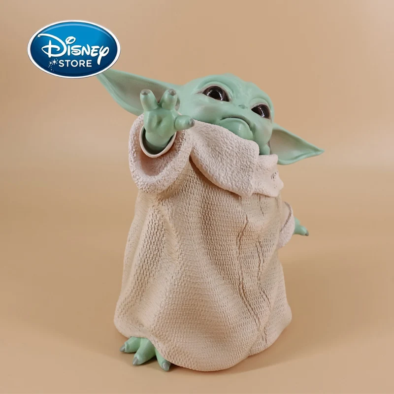 

Disney Star Wars 8CM Baby Yoda Grogu Action Figure Dolls Toy Collection The Mandalorian Cute Yoda Car Ornament Model Peripherals