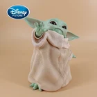 Фигурки героев Диснея Звездные войны, 8 см, Baby Yoda Grogu, куклы, коллекция игрушек, милая йода мандалор, украшение для автомобиля, модель, периферийные устройства