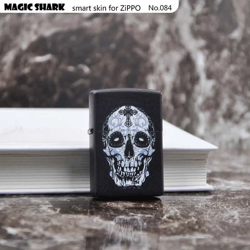 Ультратонкий ПВХ-чехол Magic Shark с черепом и кристаллом Zippo для зажигалки | Мобильные