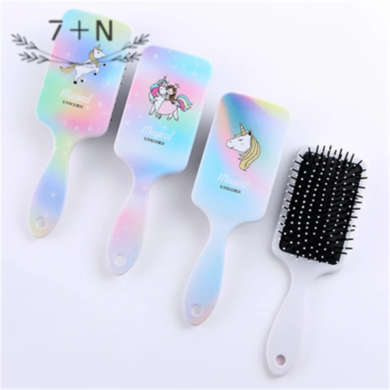1 шт. Единорог макияж Расческа Щетка для волос инструмент укладки Складная