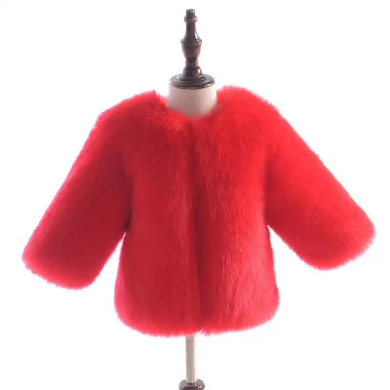 2018 зимняя плотная теплая одежда для маленьких девочек пальто с воротником из